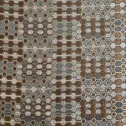 Hexagon Pewter Upholstery Fabric