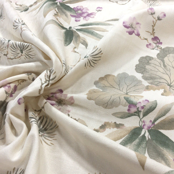 Shangri - La Lavender Cotton Print Fabric