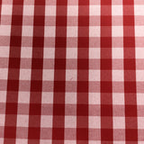 Red Plaid Tablecloth Cotton Fabric