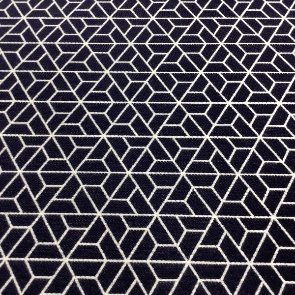 Remnant of Carnegie Triad 37 Blue Sunbrella Upholstery Fabric