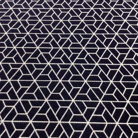 Remnant of Carnegie Triad 37 Blue Sunbrella Upholstery Fabric