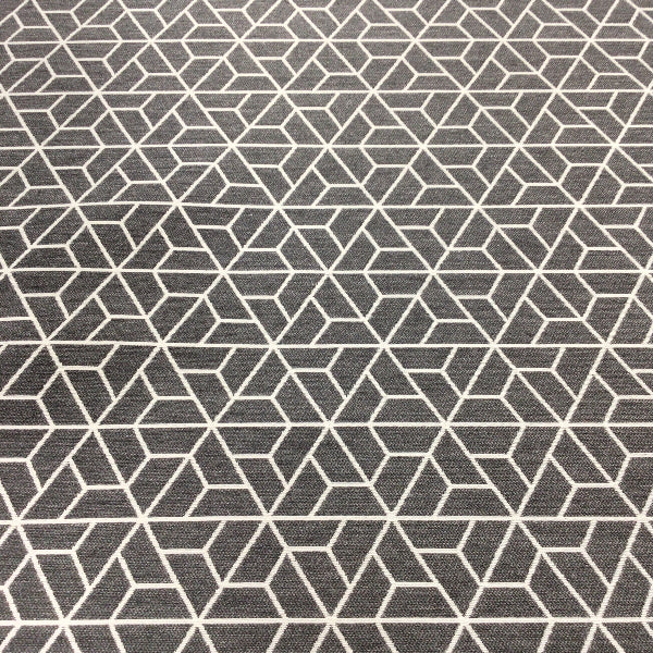 Remnant of Carnegie Triad 35 Gray Sunbrella Upholstery Fabric