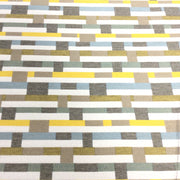 Remnant of Mayer Metal Strips Desert Flower Sunbrella Upholstery Fabric