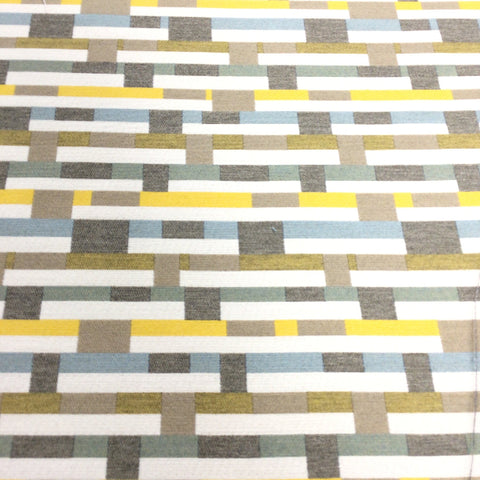 Remnant of Mayer Metal Strips Desert Flower Sunbrella Upholstery Fabric