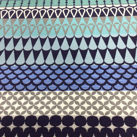 Remnant of Brentano Majalis Indigo Sunbrella Upholstery Fabric