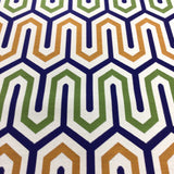 Remnant of Arc-Com Bali Spring Blue Sunbrella Upholstery Fabric