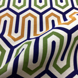 Remnant of Arc-Com Bali Spring Blue Sunbrella Upholstery Fabric