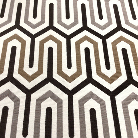 Remnant of Arc-Com Sunbrella Bali Stone Upholstery Fabric