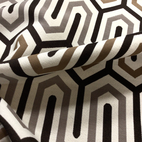 Remnant of Arc-Com Sunbrella Bali Stone Upholstery Fabric