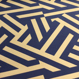 Remnant of Sunbrella Angles Capri Outdoor Upholstery  Fabric