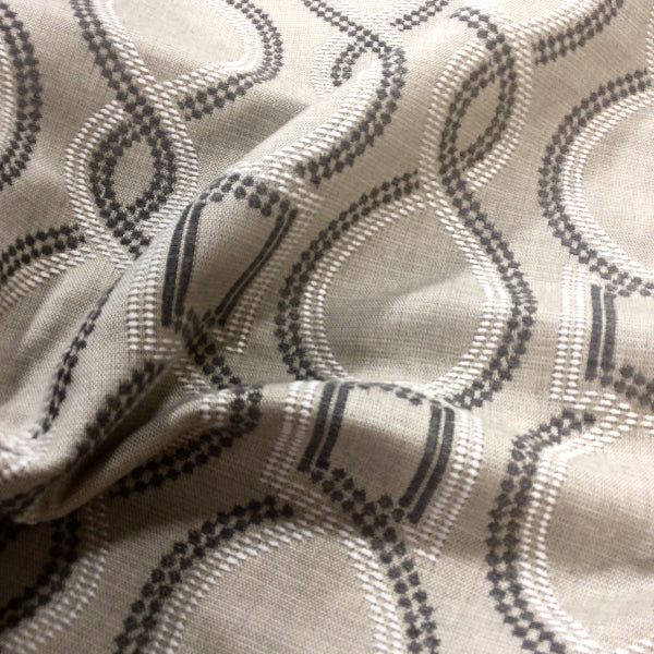 Remnant of Sunbrella Twist Smoke Outdoor Upholstery  Fabric