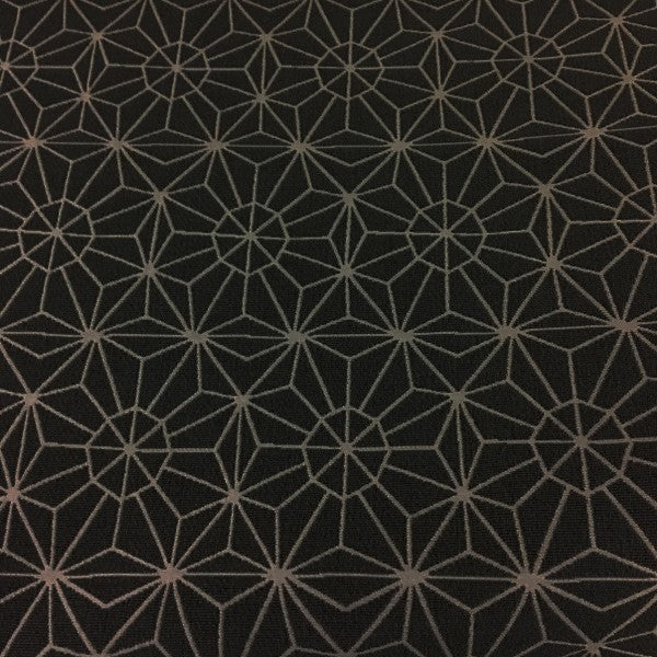D.L. Couch Galaxy Solar System Geometric Gray Upholstery Fabric