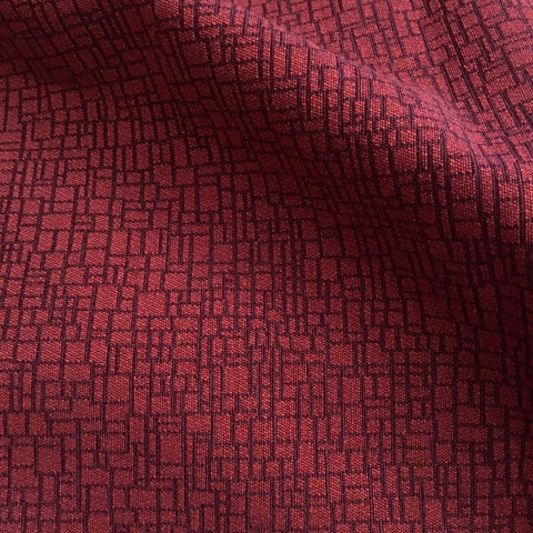 Mayer Mosaic Blaze Red Upholstery Fabric