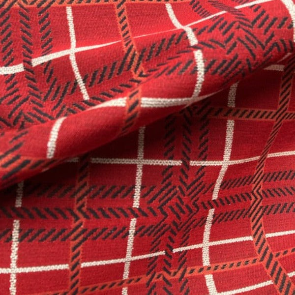 Architex Hashtag Sumac Red Upholstery Fabric