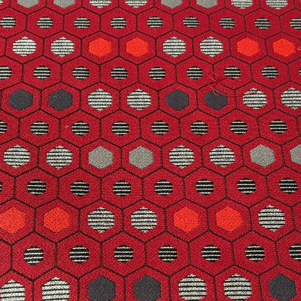Remnant of Designtex Segment Scarlet Red Upholstery Fabric