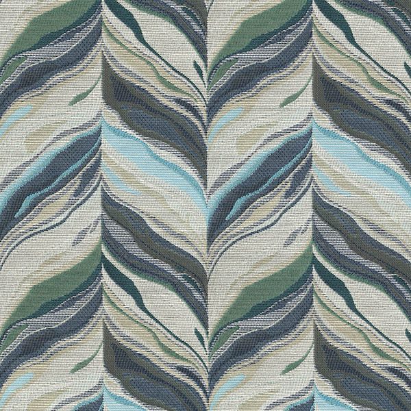 Remnant of Brentano Ink Seashore Upholstery Fabric