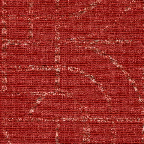 Luum Thangka Juniper Fire Red Upholstery Fabric