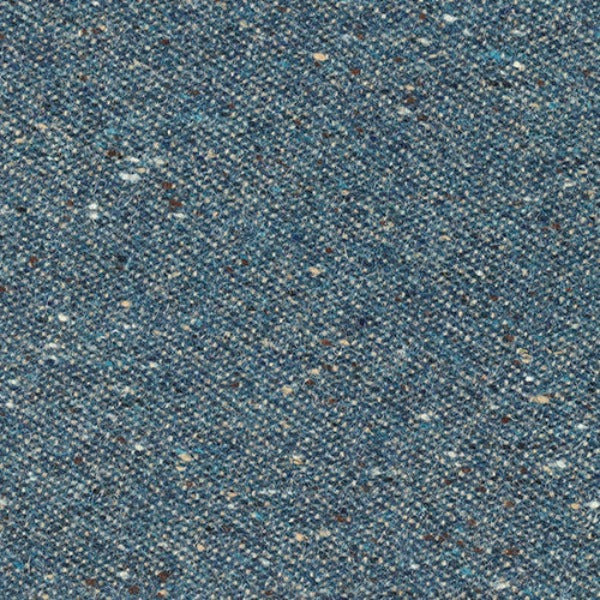 Knoll Melange Shoreline Blue Wool Upholstery Fabric