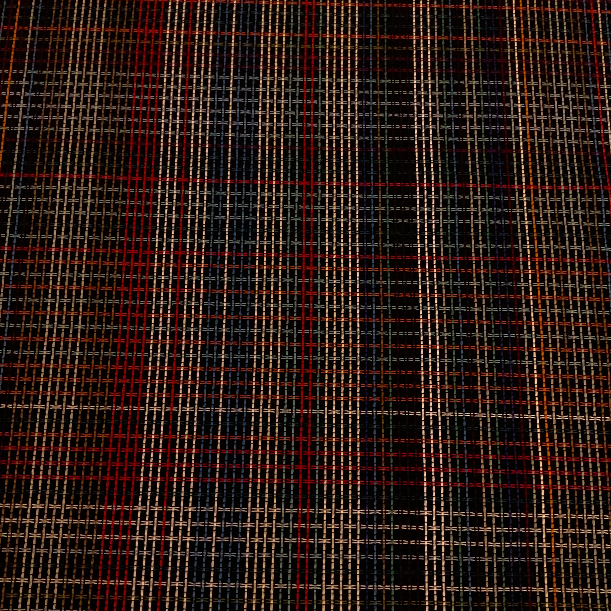 Knoll Plaidtastic Dazzle Black Upholstery Fabric