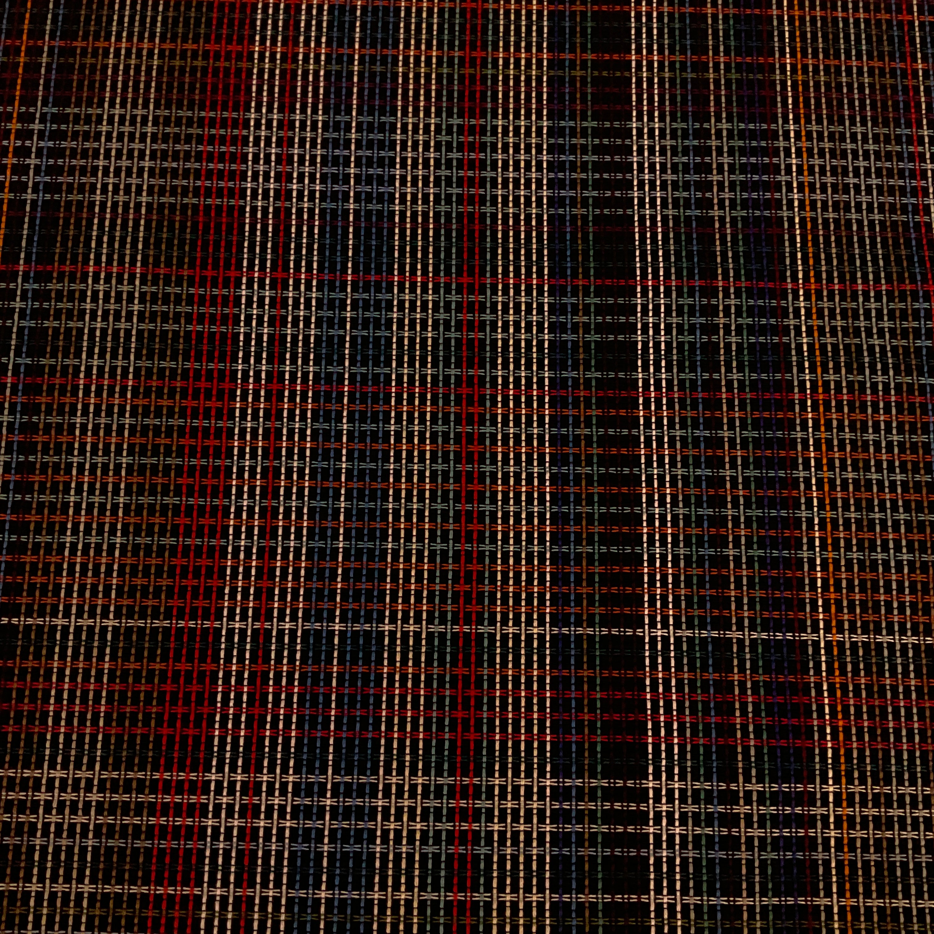 Knoll Plaidtastic Dazzle Black Upholstery Fabric