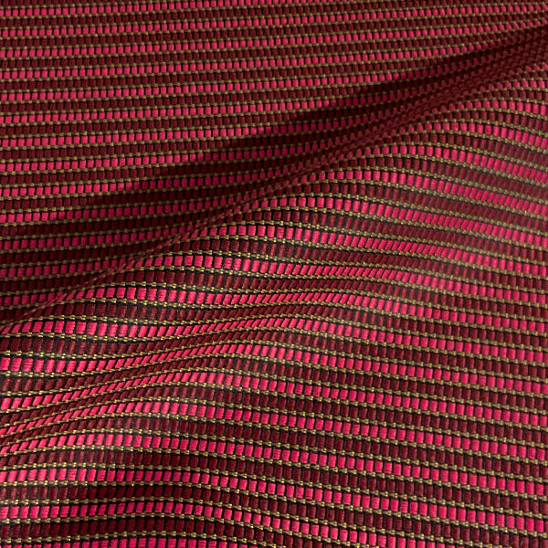 Knoll Sutton Claret Stripe Pink Upholstery Fabric