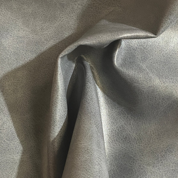LDI Wyoming Gray Flannel Faux Leather Upholstery Vinyl Yardage