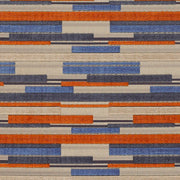 Momentum Blockstripe Cobalt Upholstery Fabric