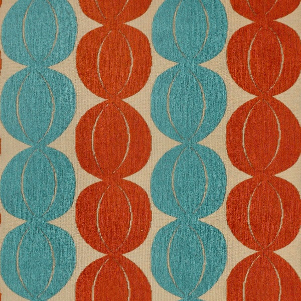 Loomsource Thistle Poppy Blue Upholstery Fabric