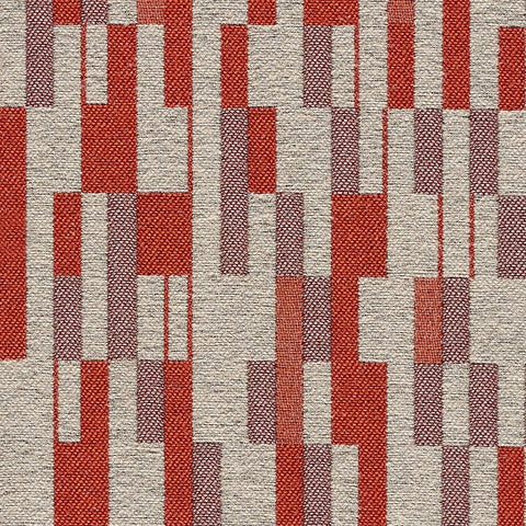 Luum Modulus Masonry Red Upholstery Fabric