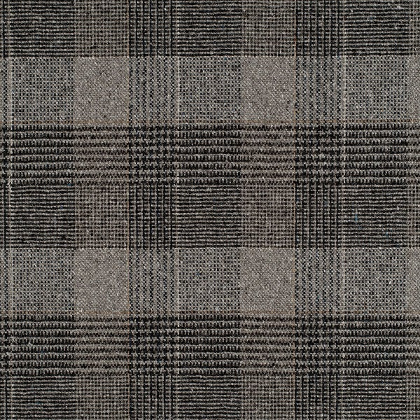 Luum Melange Check Cobblestone Gray Upholstery Fabric