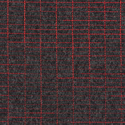 Luum Navigate Network Red Wool Upholstery Fabric