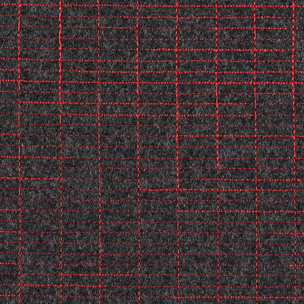Luum Navigate Network Red Wool Upholstery Fabric