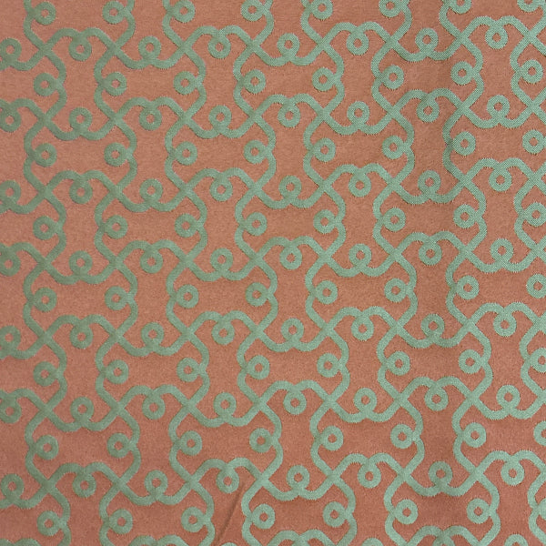 Luna Plaza Nectarine Orange Upholstery Fabric