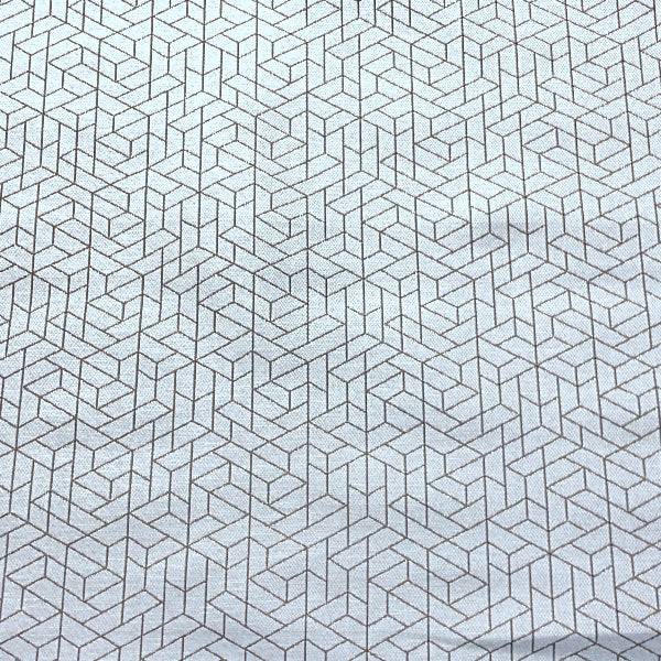 Luum Flexagon Compass Gray Upholstery Fabric