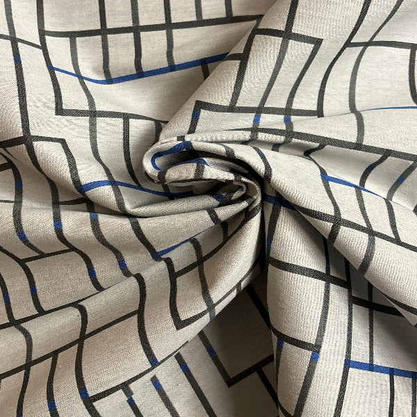 Luum Subdivide City Block Upholstery Fabric Yardage