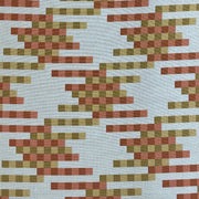 Maharam Link Monarch Geometric Orange Cream Upholstery Fabric