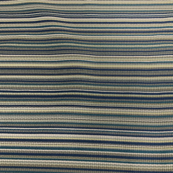 Maharam Lithe Coastal Blue Stripe Upholstery Fabric