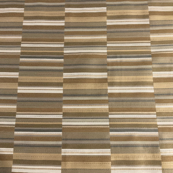 Maharam Offset Passage Brown Stripe Upholstery Fabric