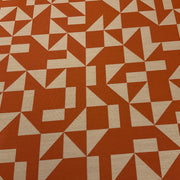 Maharam Regatta Parasol Orange Geometric Sunbrella Upholstery Fabric