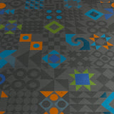 Maharam Tangram Lead Colorful Geometric Upholstery Fabric