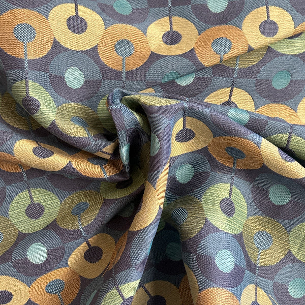 Mayer Circumference Aquamarine Upholstery Fabric Yardage