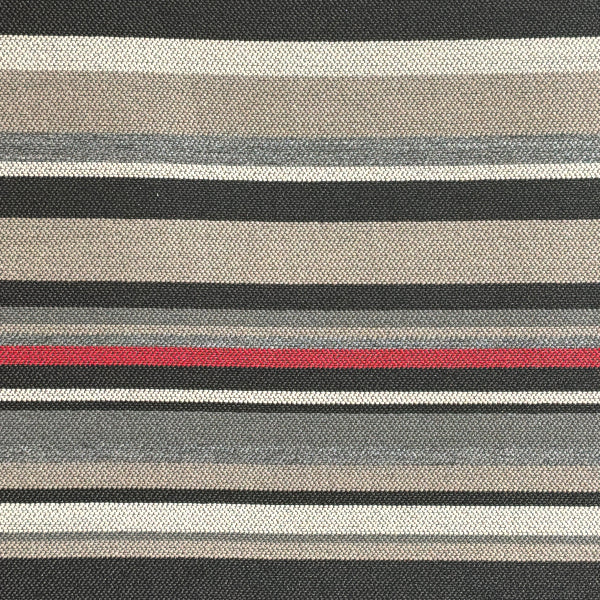 Mayer Infinity Zodiac Stripe Sunbrella Gray Upholstery Fabric