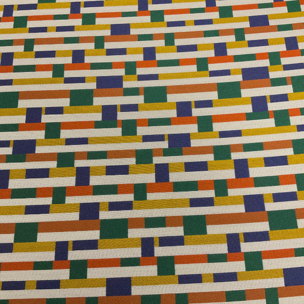 Mayer Metal Strips Dreamsicle Sunbrella Upholstery Fabric