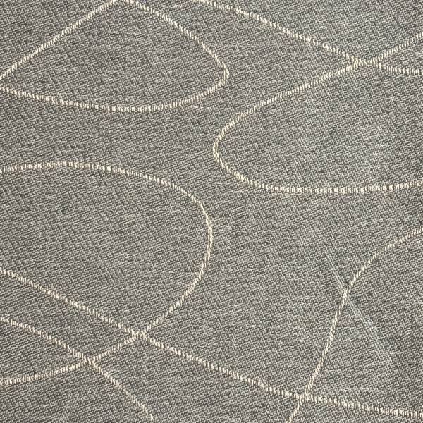 Mayer Motif Pewter Gray Upholstery Fabric