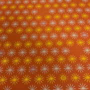 Mayer Spokes Sunset Orange Outdoor Upholstery Fabric