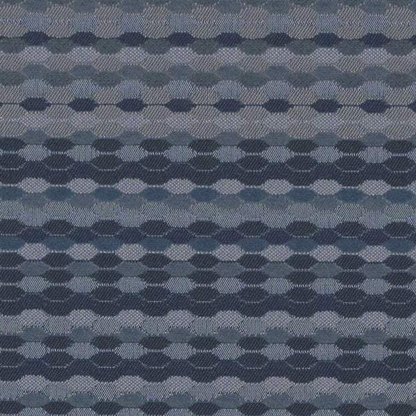 Luum Beaded Stripe Lazuli Blue Upholstery Fabric