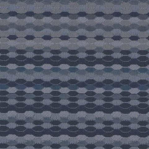 Luum Beaded Stripe Lazuli Blue Upholstery Fabric