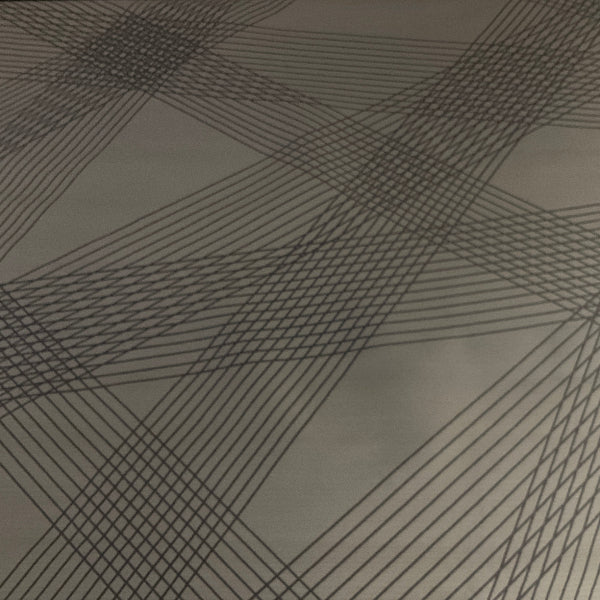 Momentum Crossing Colors Steel Stripe Gray Upholstery Fabric
