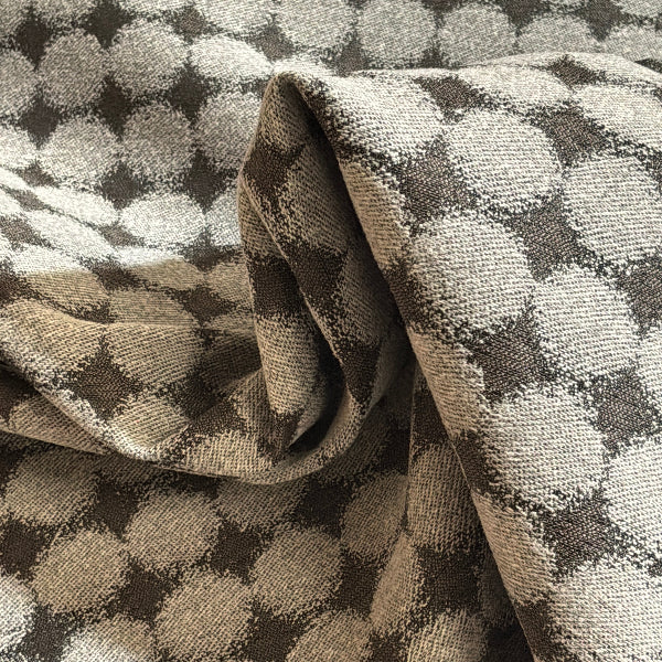 Momentum Felted Circles Iron Gray Upholstery Fabric Yardage
