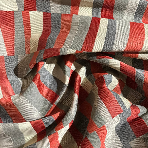 Momentum Layers Crimson Upholstery Fabric Yardage